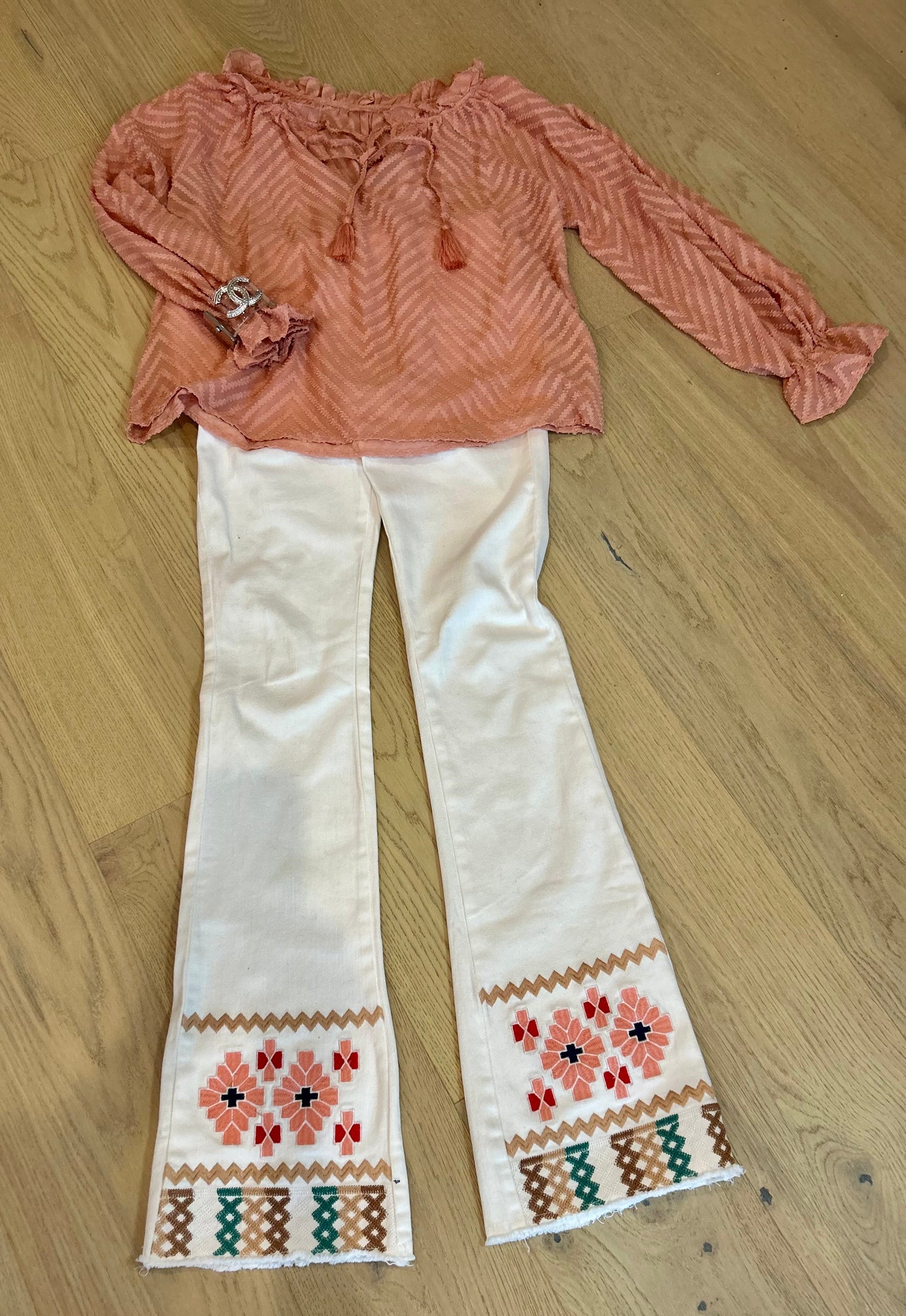 Embroidered Jean