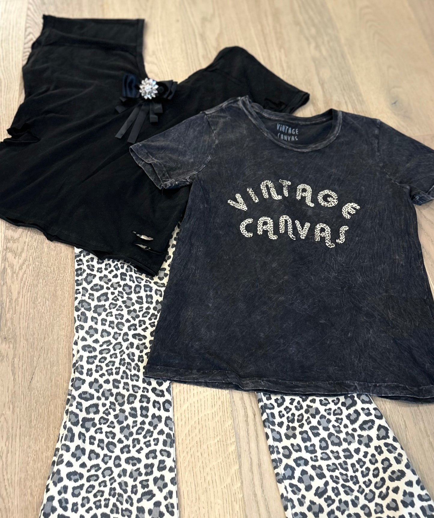 Vintage Canvas Leopard Tee