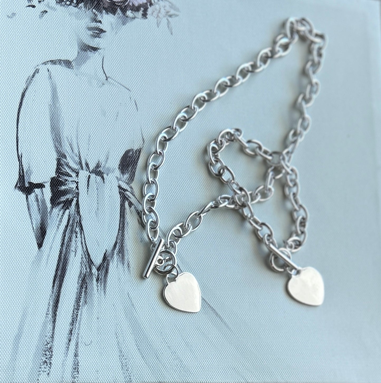 Single Heart Tiffany Like Bracelet