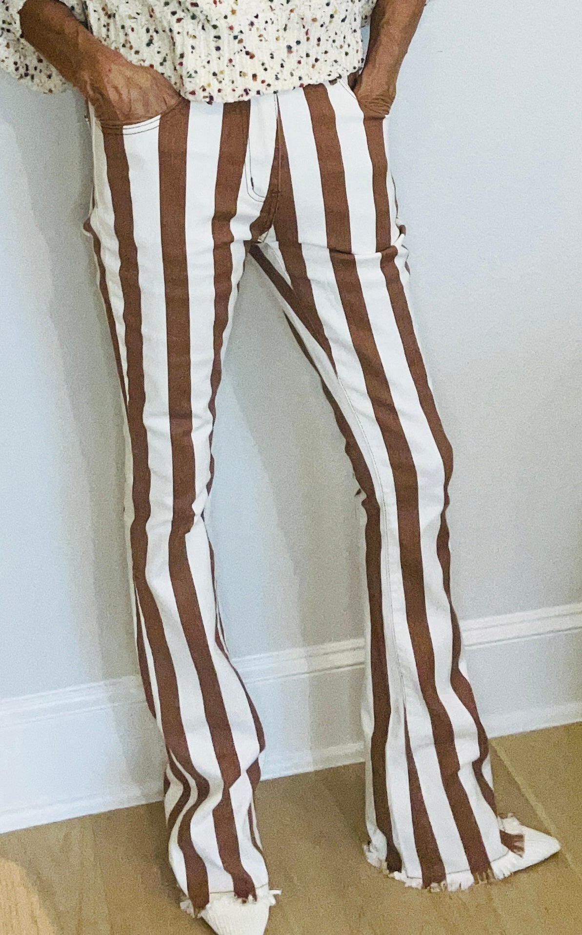 Striped Stretch Jean