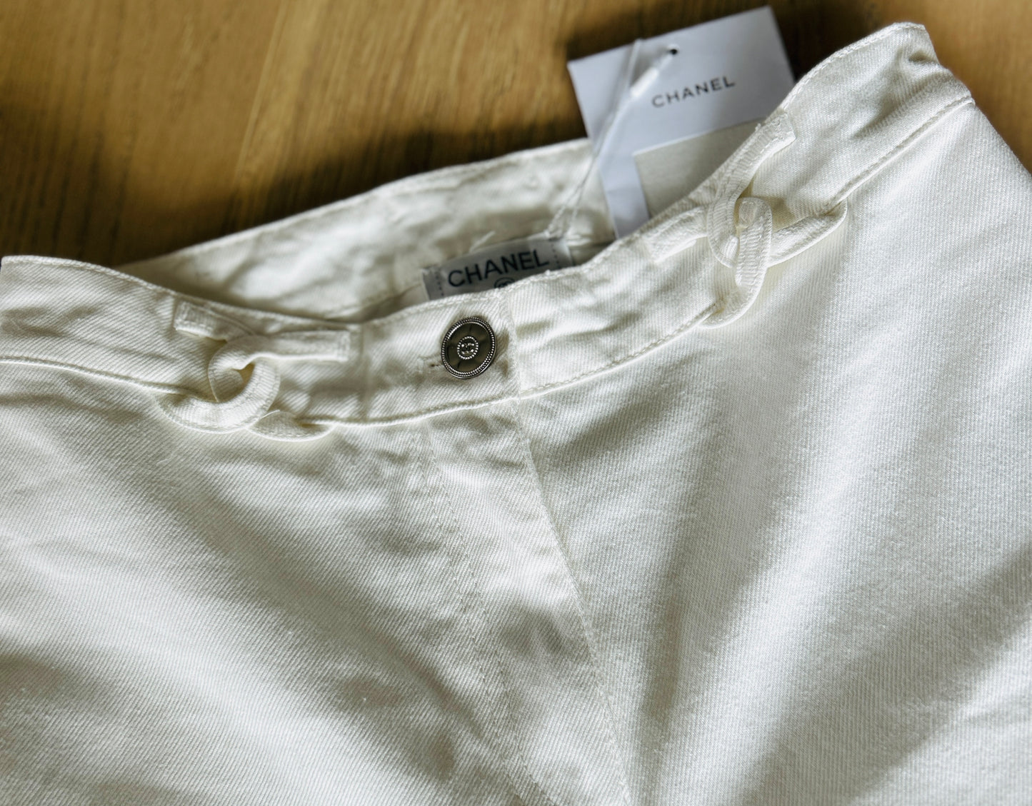 Pre-Loved White Chanel Inspired Jean