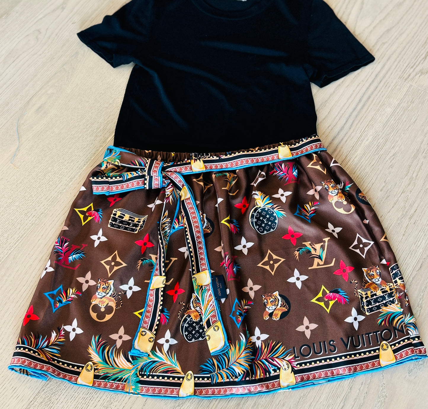 Louis Vuitton Silk Skirt