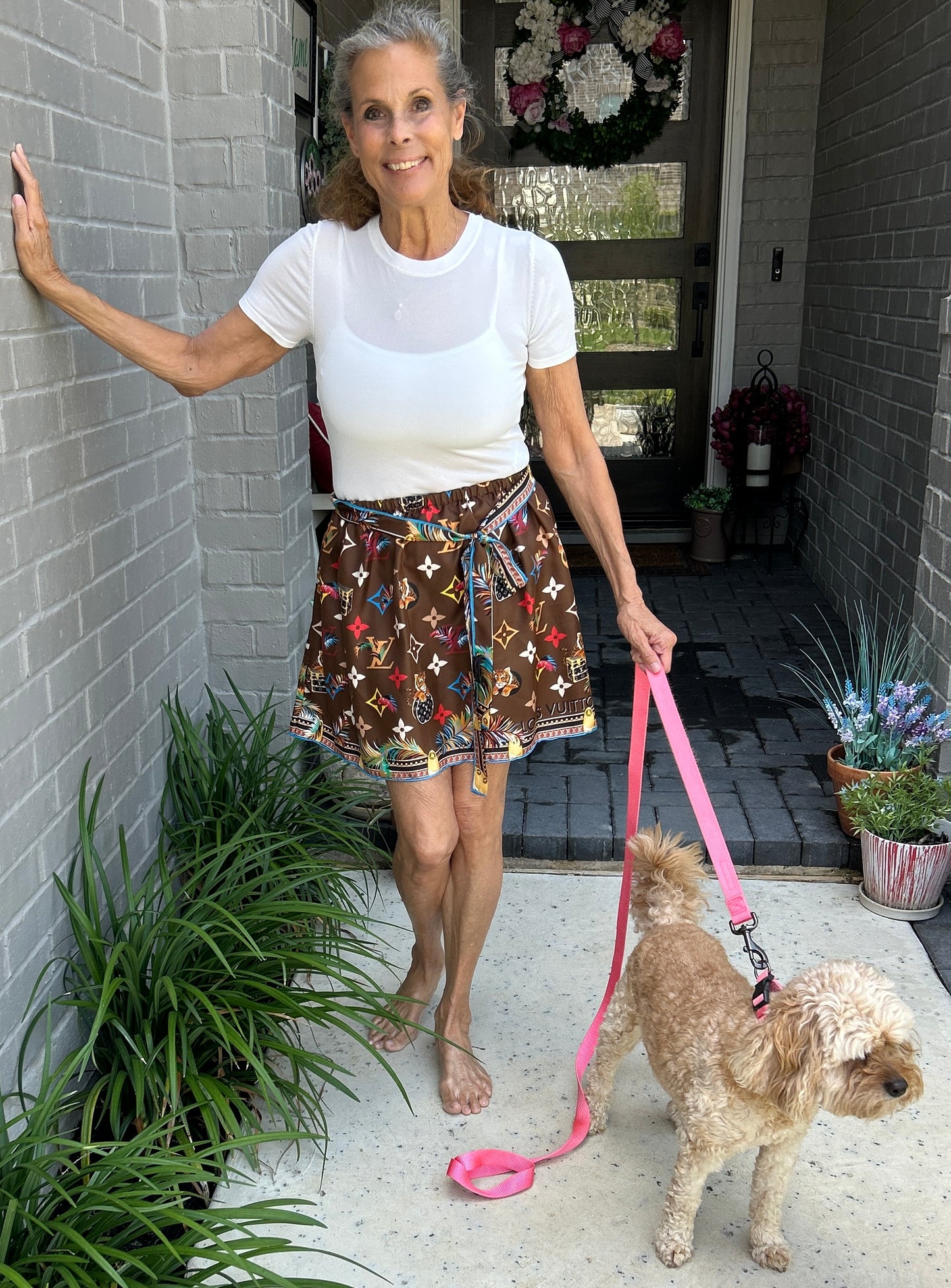 Louis Vuitton Silk Skirt