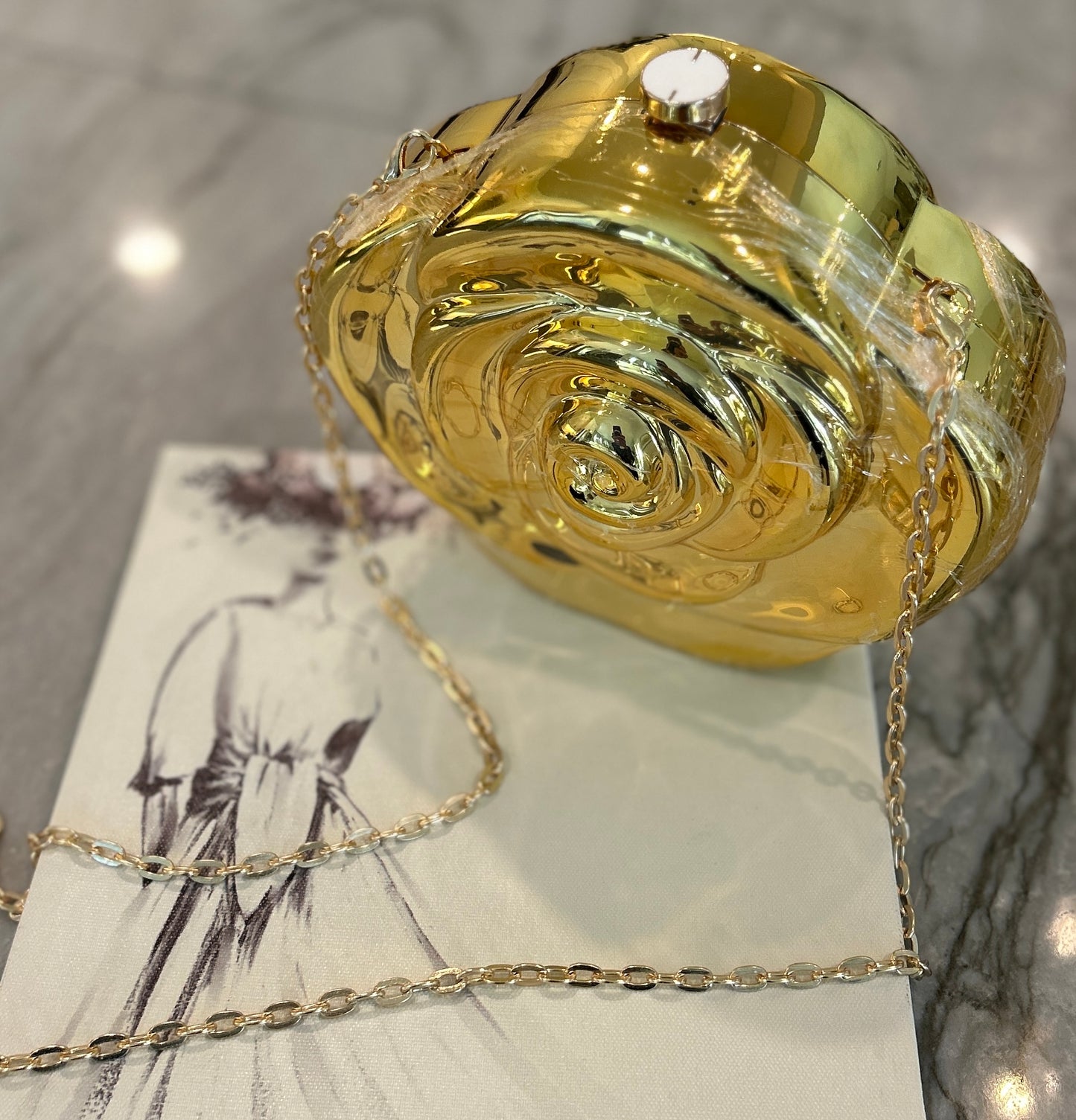 Gold Camille Evening bag