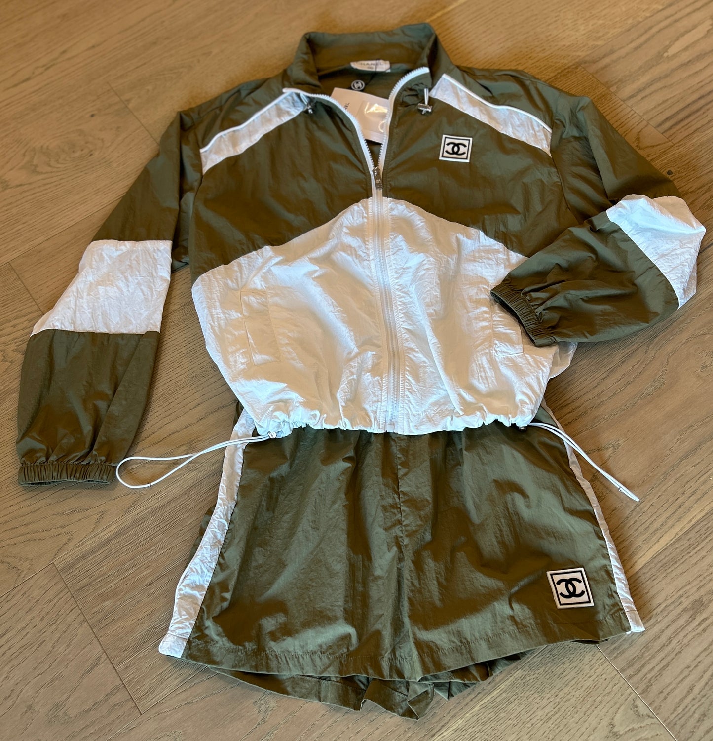 Chanel Inspired Windbreaker and Shorts