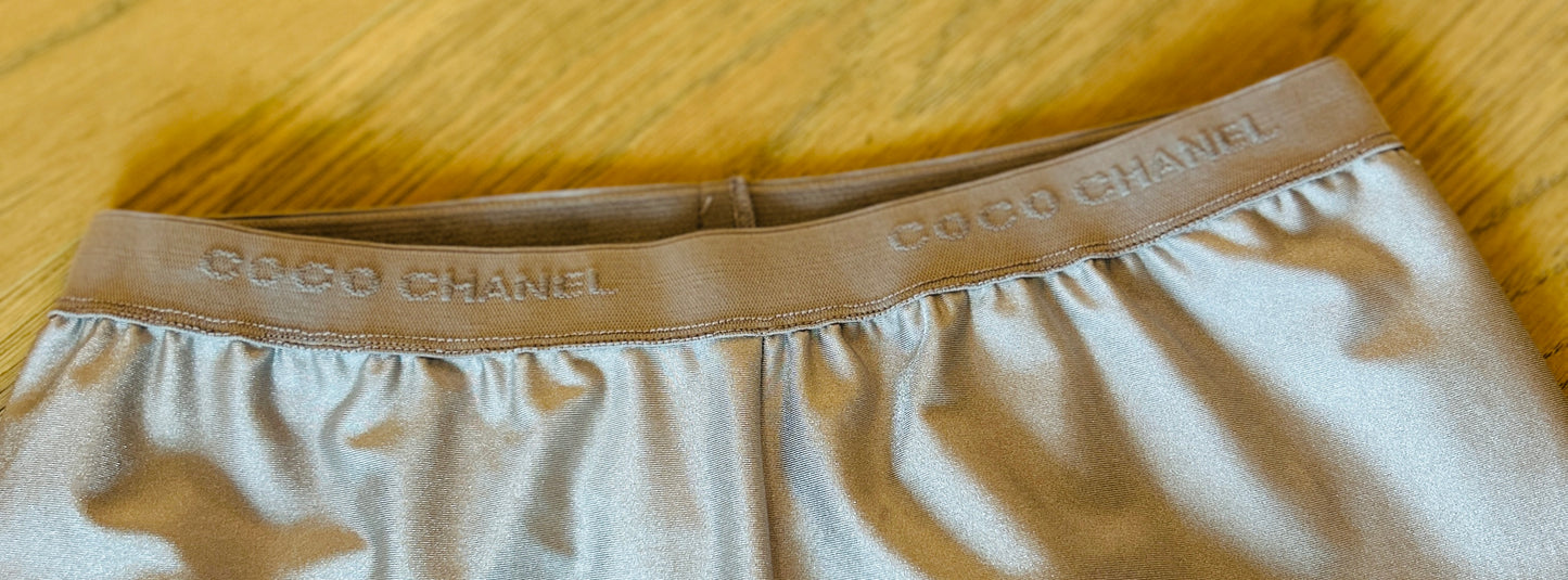 Chanel Silver Leggins