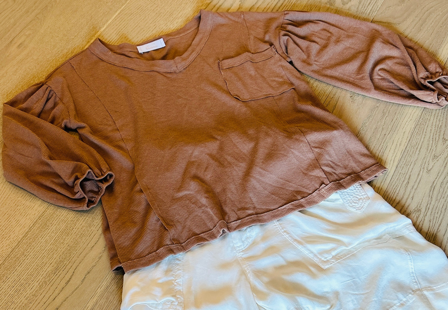 Long Sleeve Knitted Henley