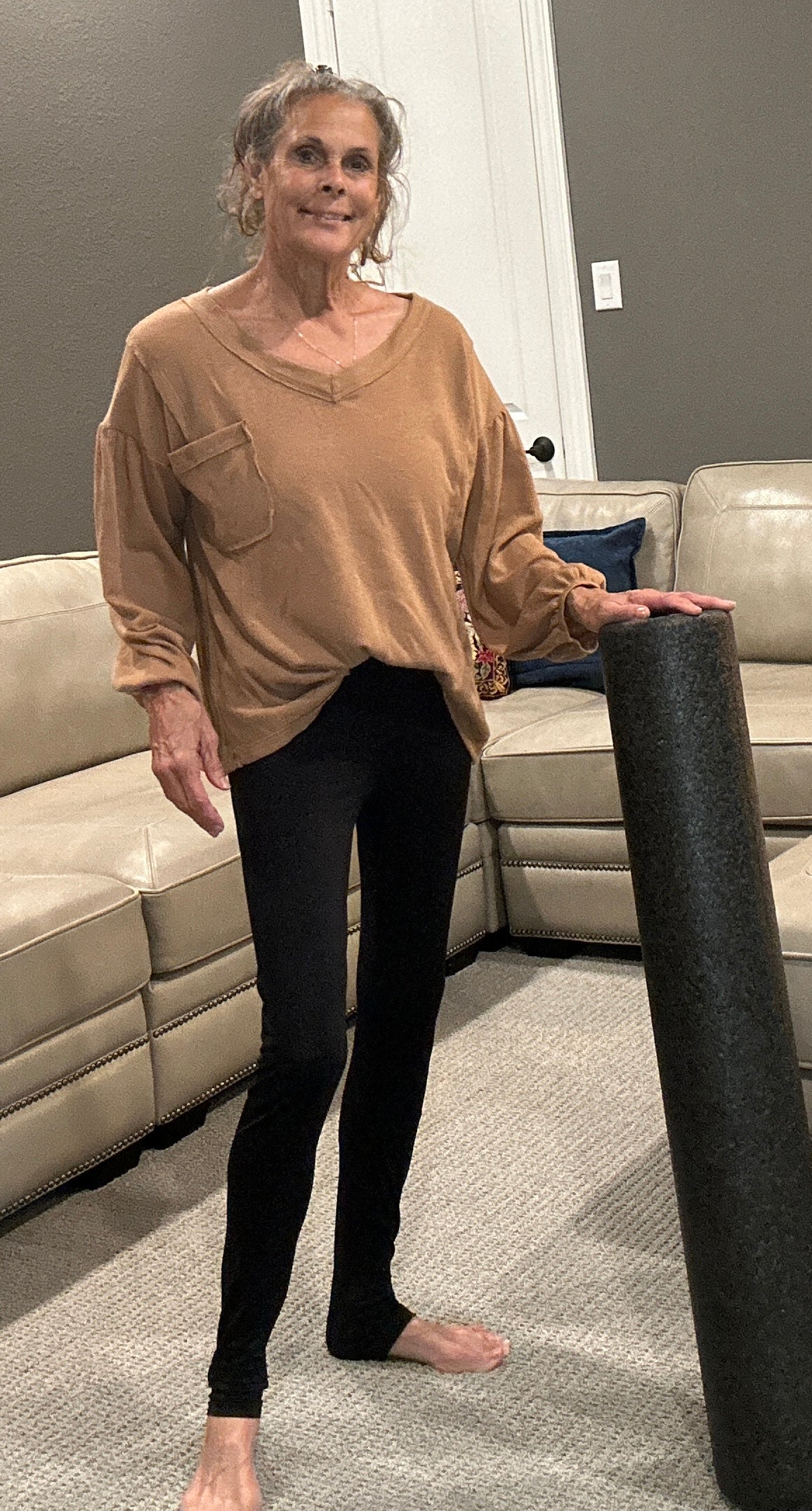 Long Sleeve Knitted Henley