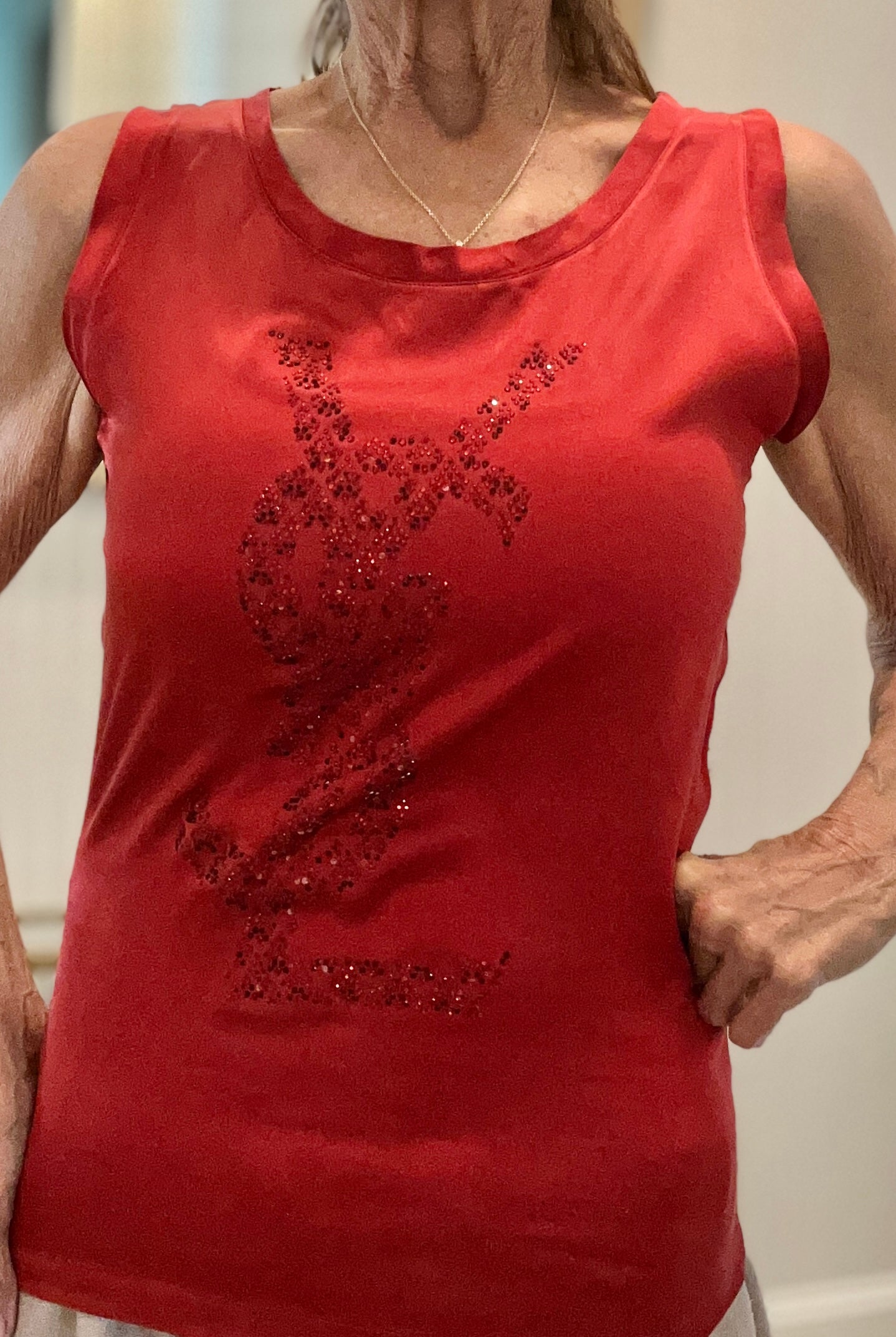 YSL Pre Loved Satin Tank