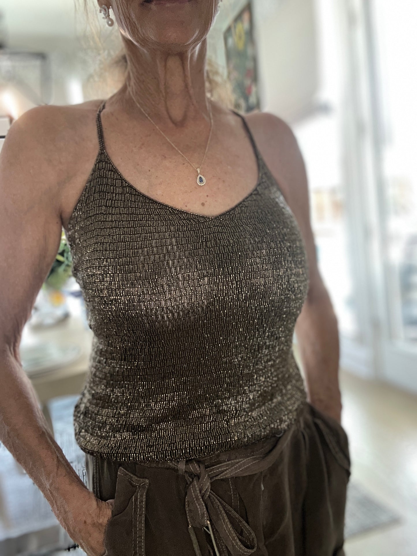 Pre Loved Ralph Lauren Beaded Top