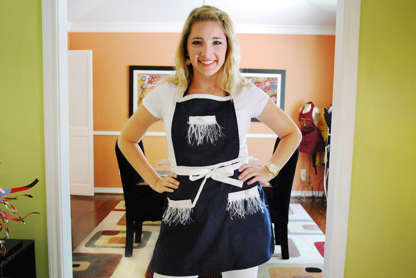 Chanel Inspired Apron