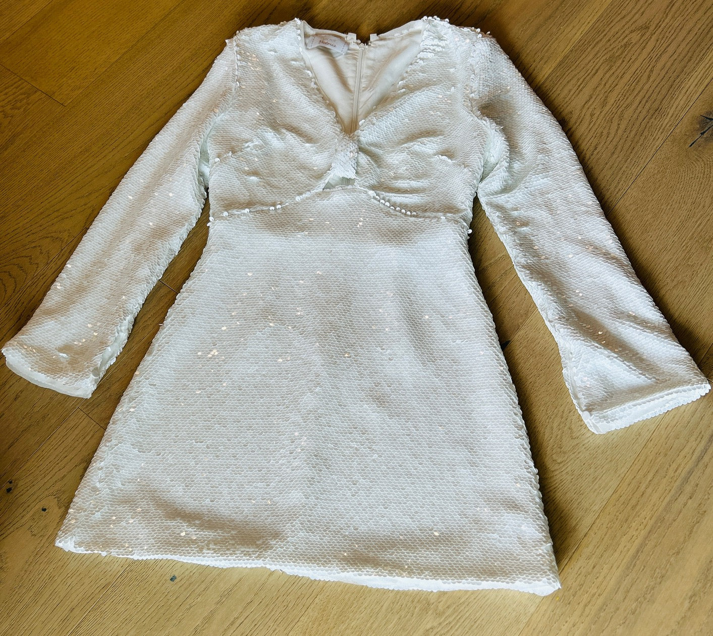 White Sequined Dress