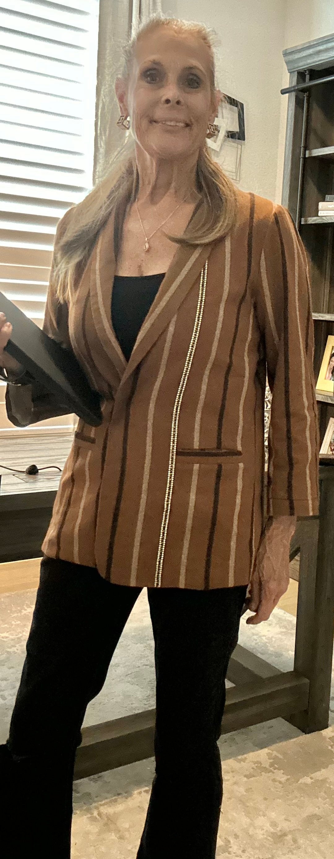 Rust Striped Jacket