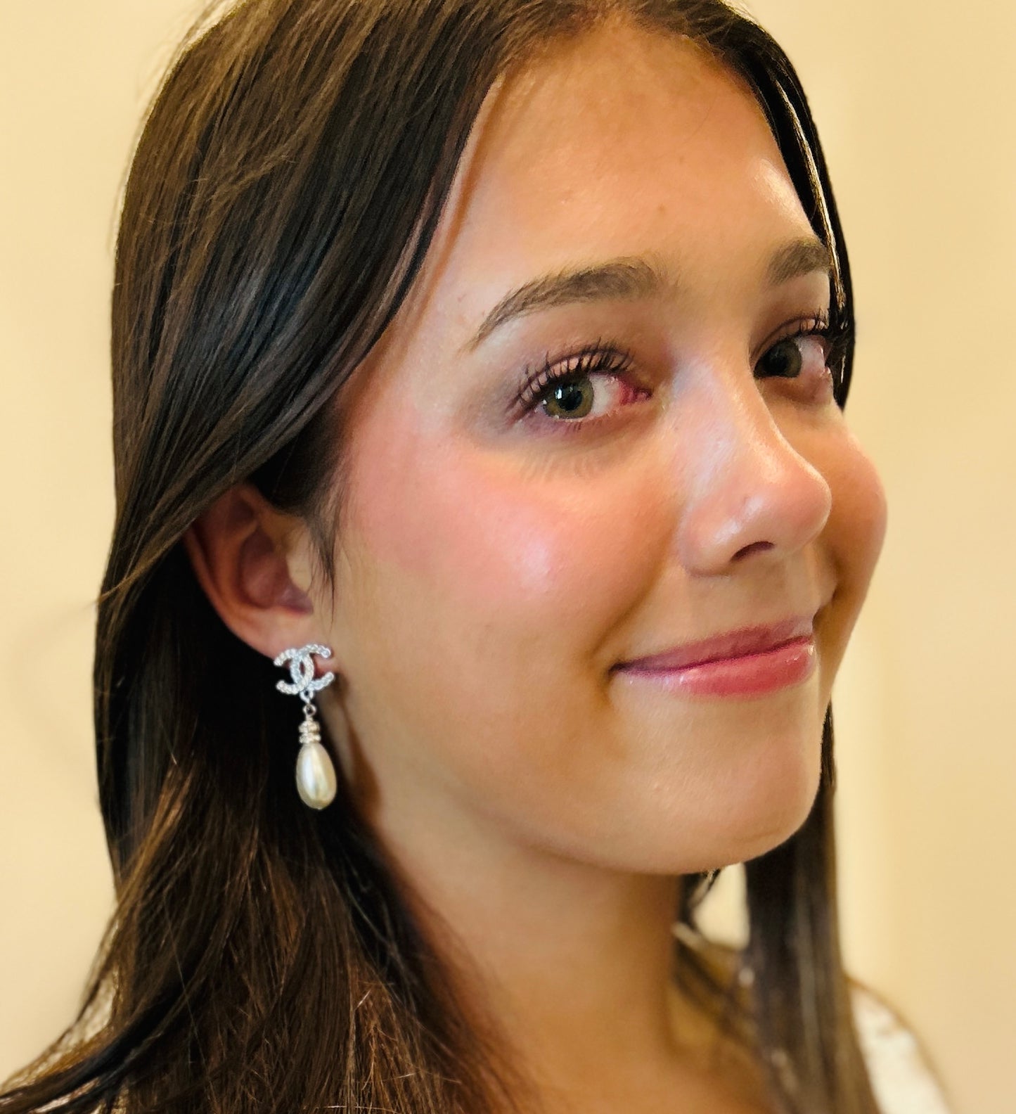 Pearl Drop from CC Rhinestone and Pearl Earings