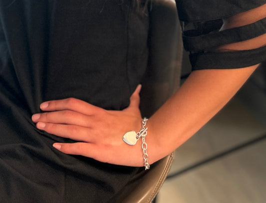 Single Heart Tiffany Like Bracelet