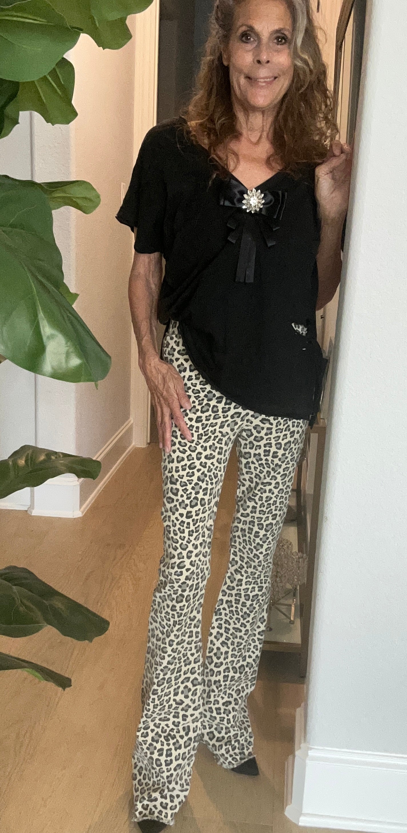 Leopard Stretch Jeans