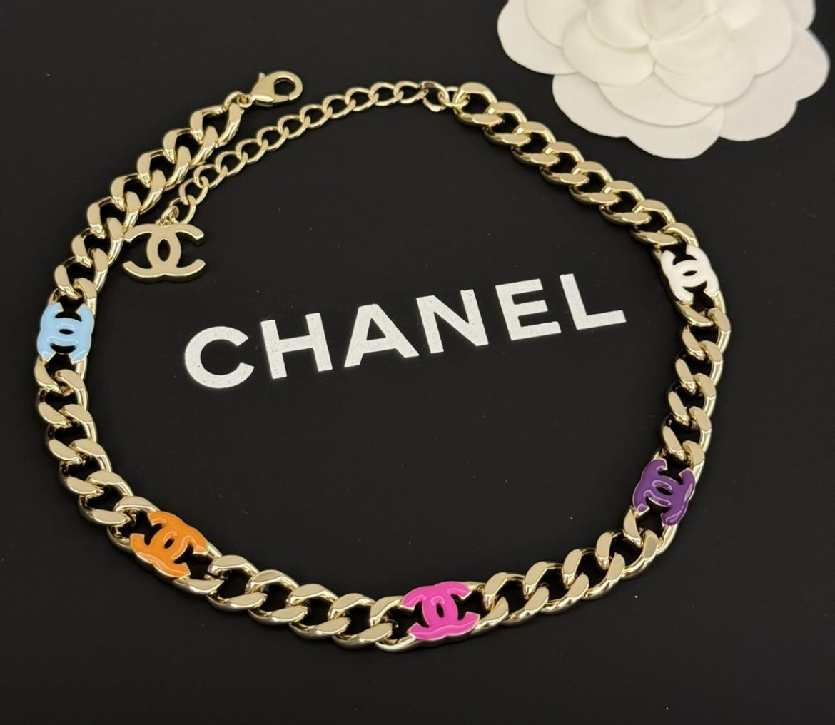 Chanel Neon Necklace