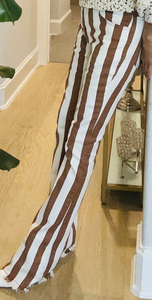 Striped Stretch Jean