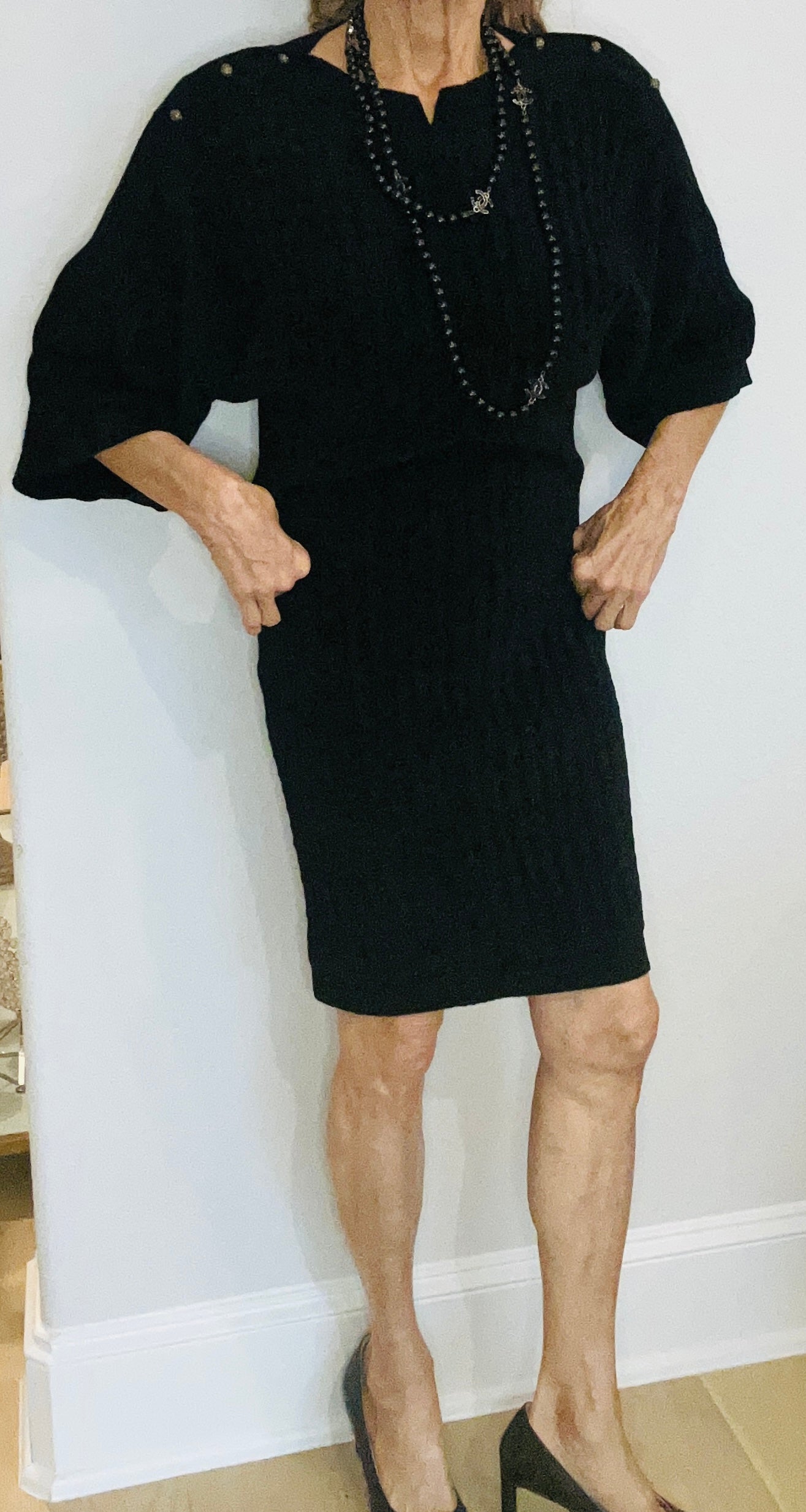 Pre-Loved Chanel Black Dress
