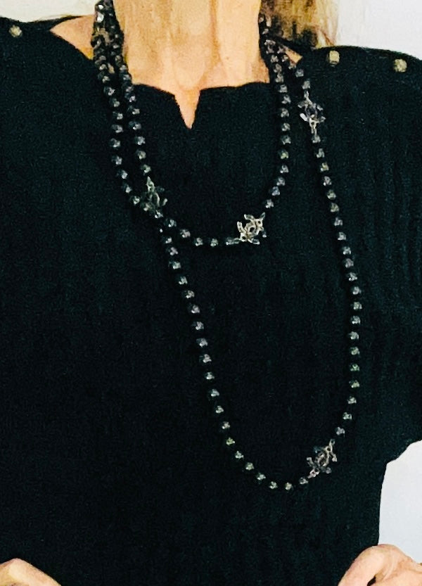 Long Black Pearls