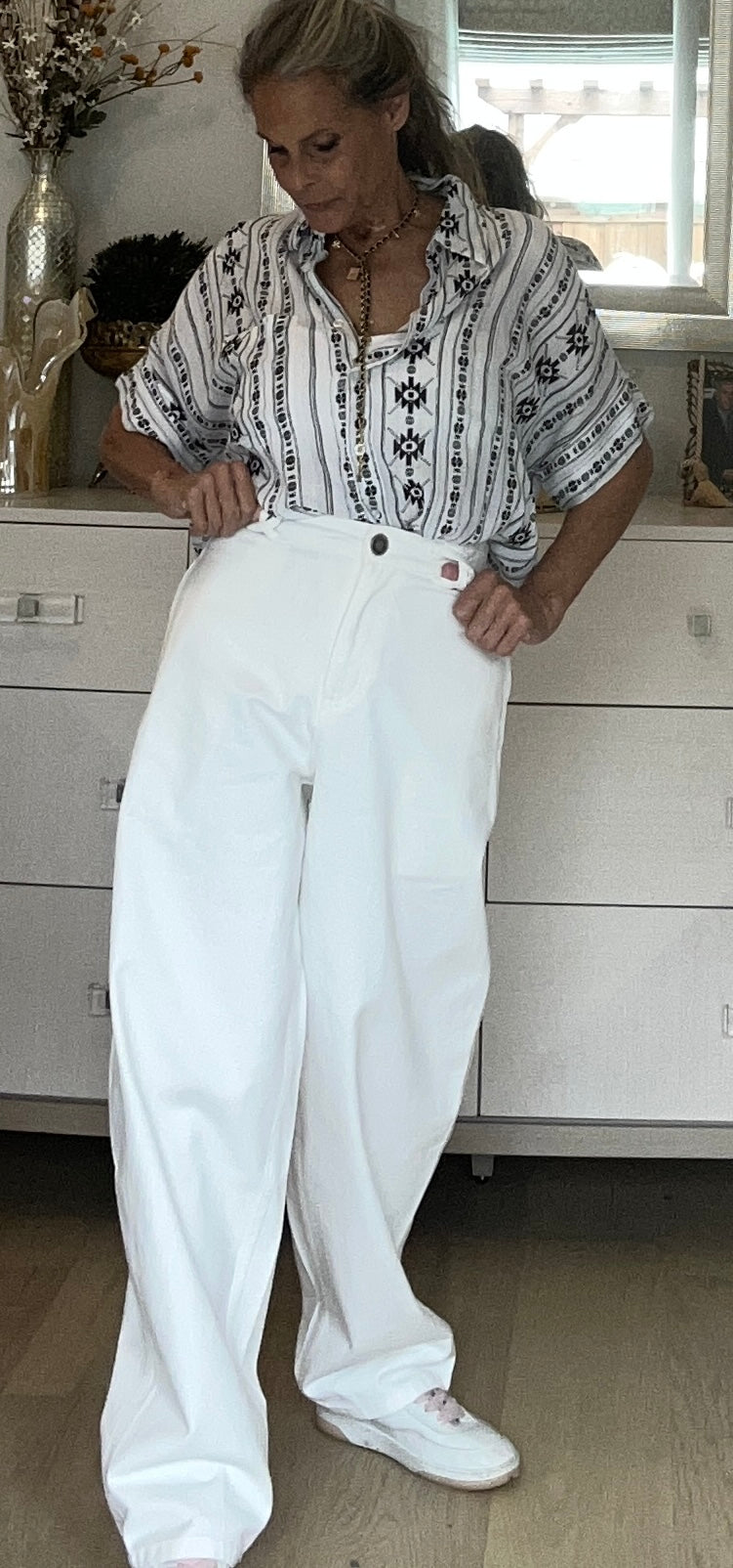 Pre-Loved White Chanel Inspired Jean