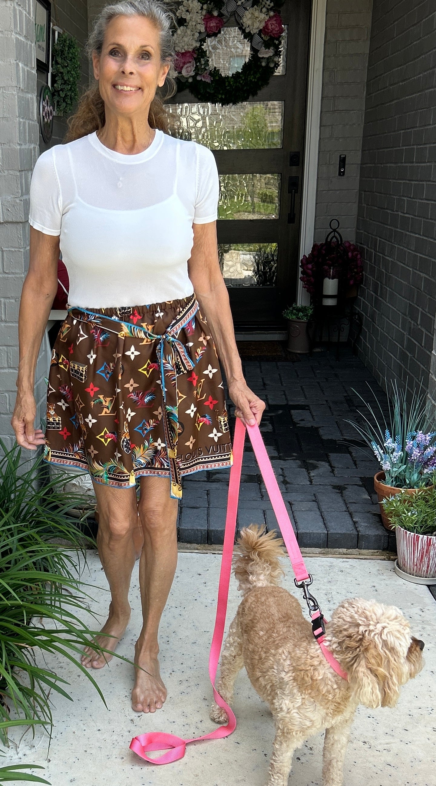 Louis Vuitton Silk Skirt