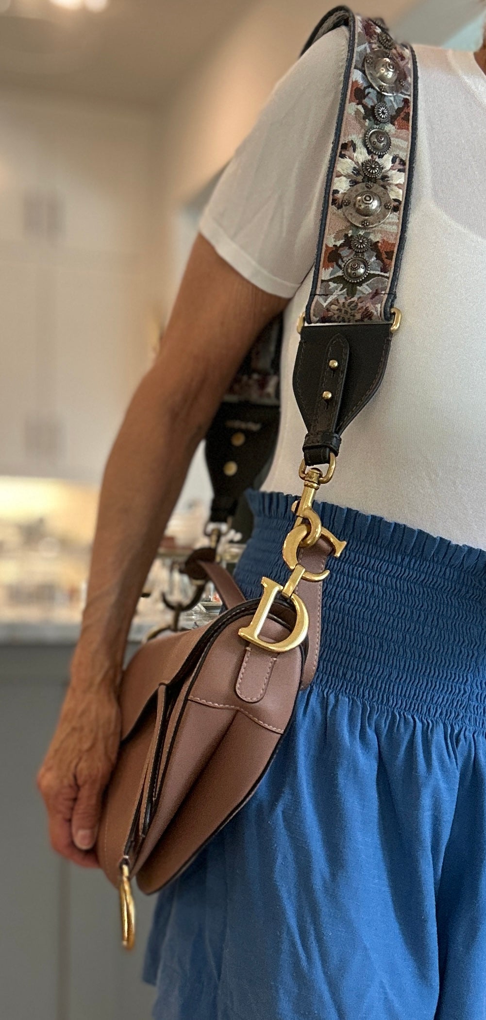 Dior Inspired Saddle Bag