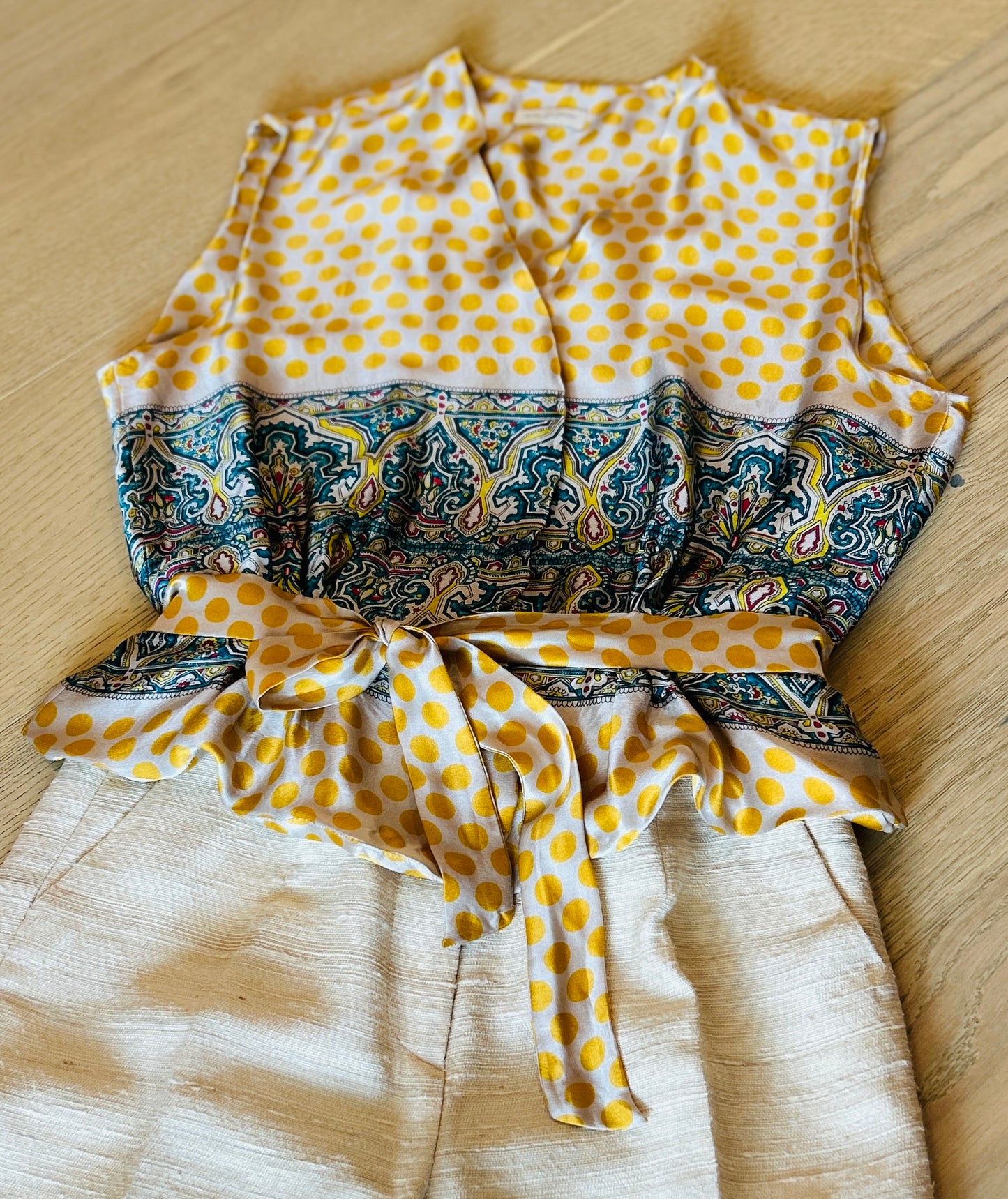Dries Van Norton Silk Sleeveless Blouse