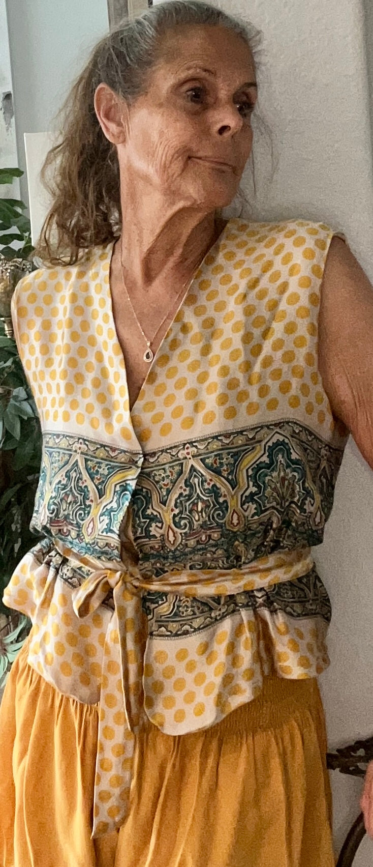 Dries Van Norton Silk Sleeveless Blouse