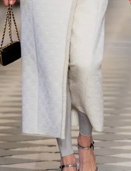 Chanel Silver Leggins