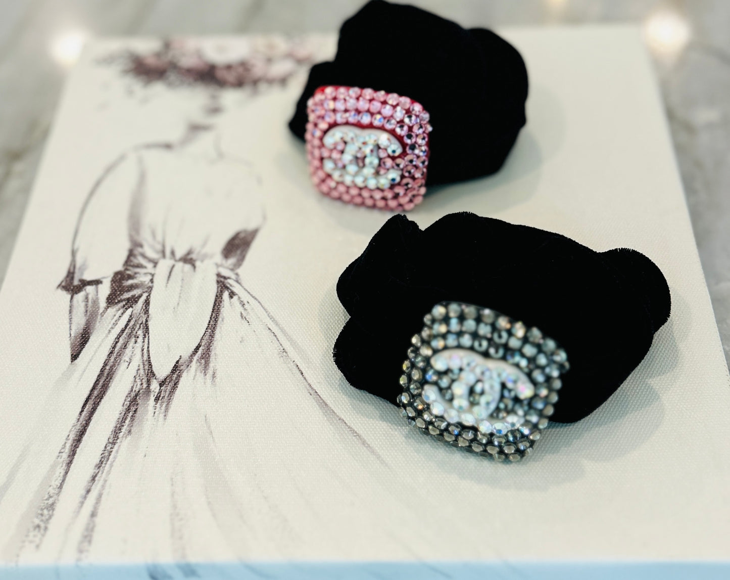 Classic Chanel Scrunchies