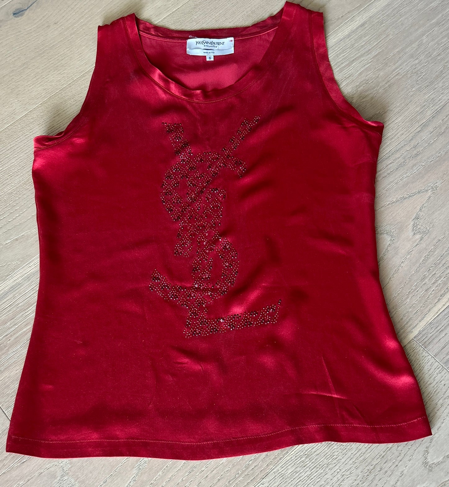 YSL Pre Loved Satin Tank